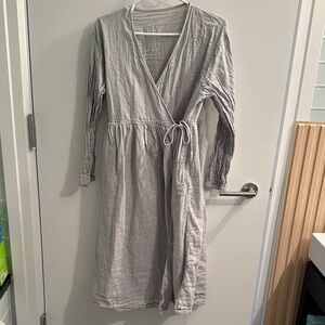 Muji Gray Wrap Dress